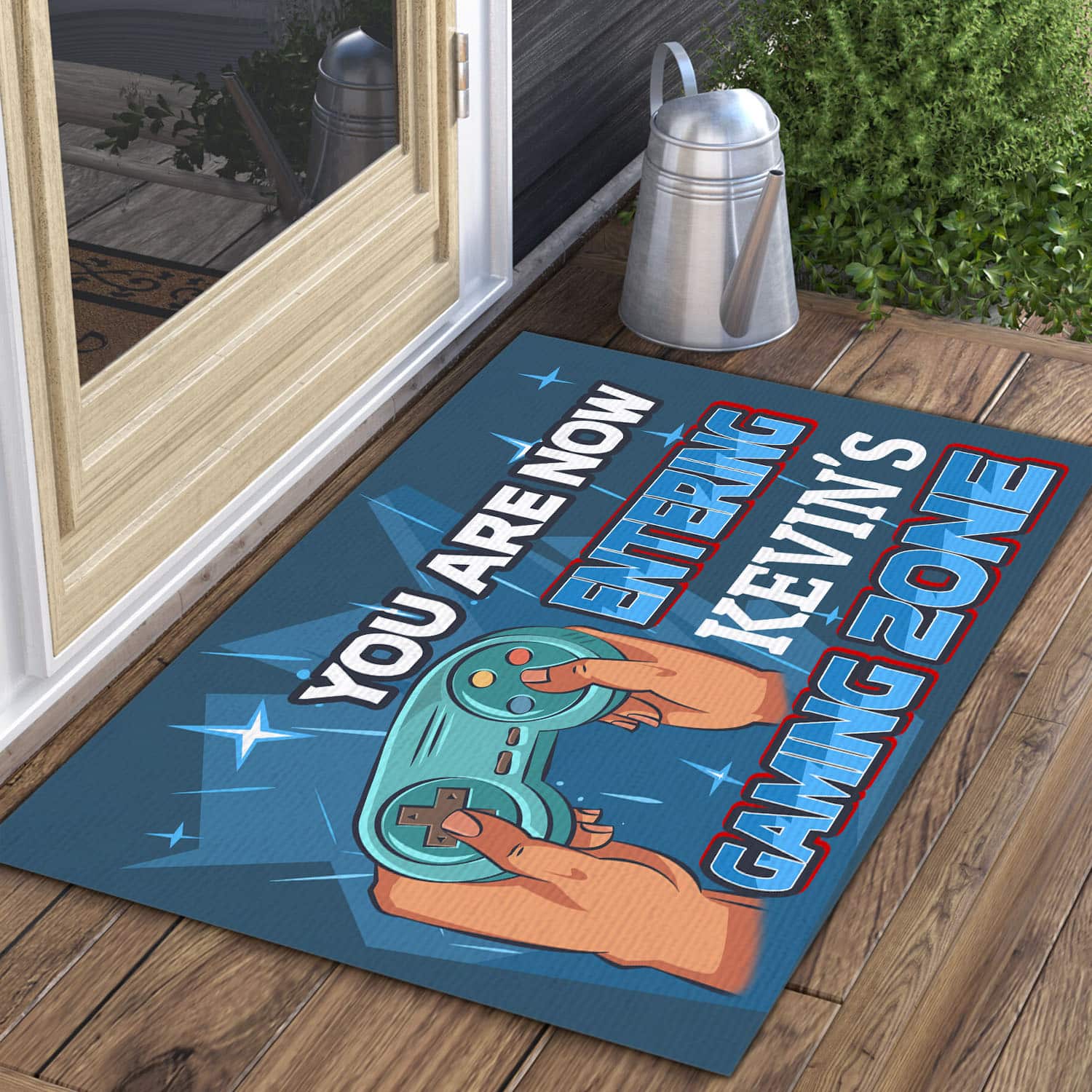 16 HG. Gaming Zone-sample design Doormat Mockup 3