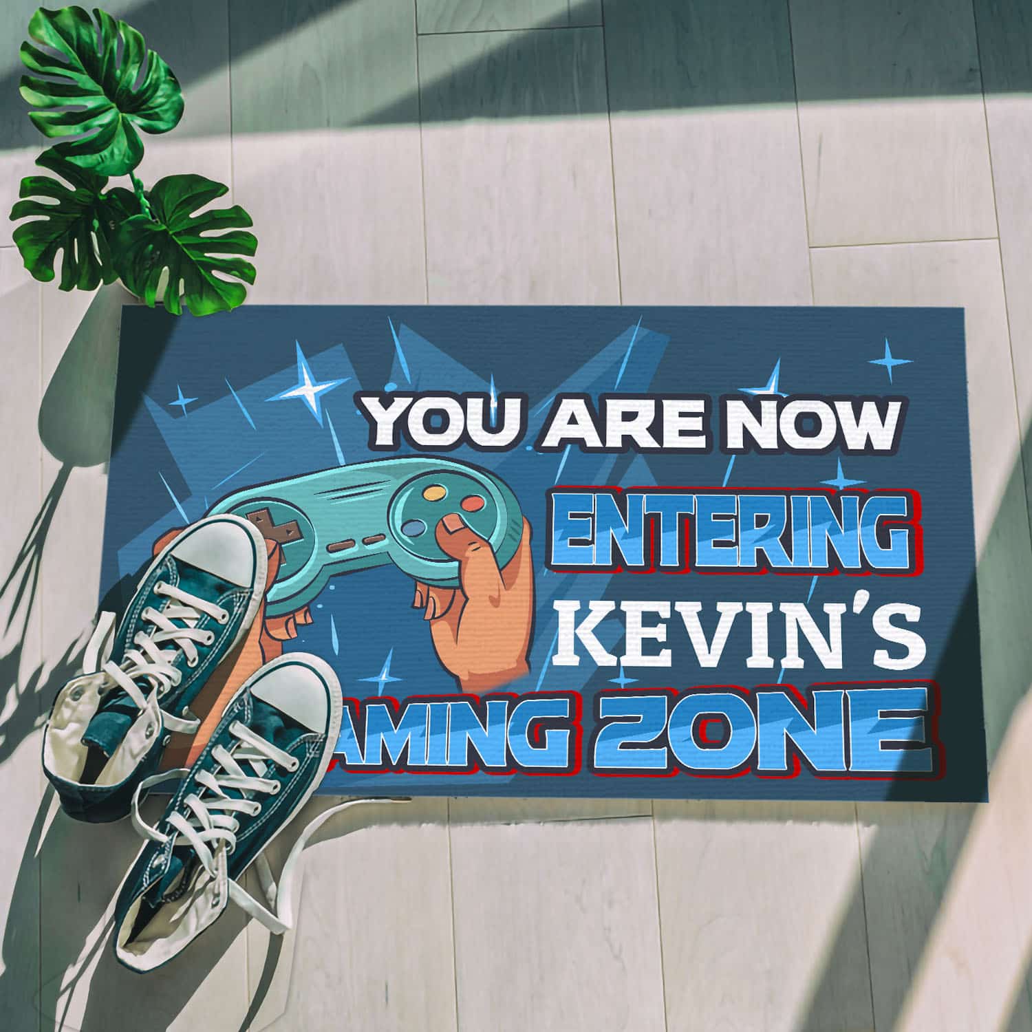 16 HG. Gaming Zone-sample design Doormat mockup 5
