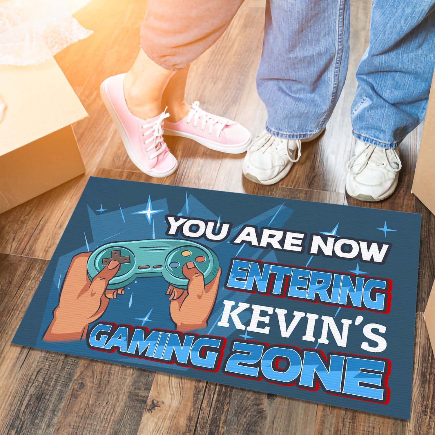 16 HG. Gaming Zone-sample design Doormat mockup 6