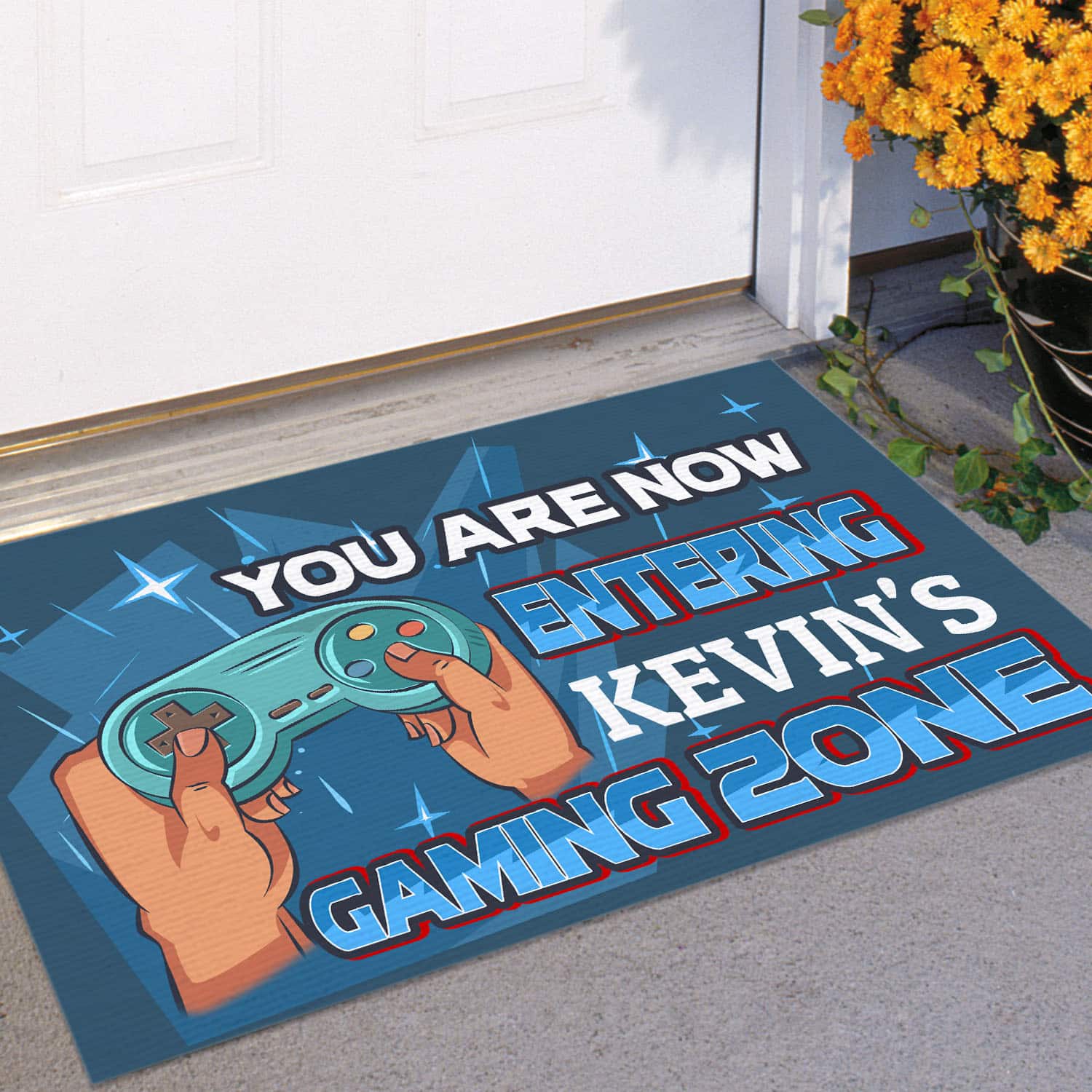 16 HG. Gaming Zone-sample design Doormat mockup 11