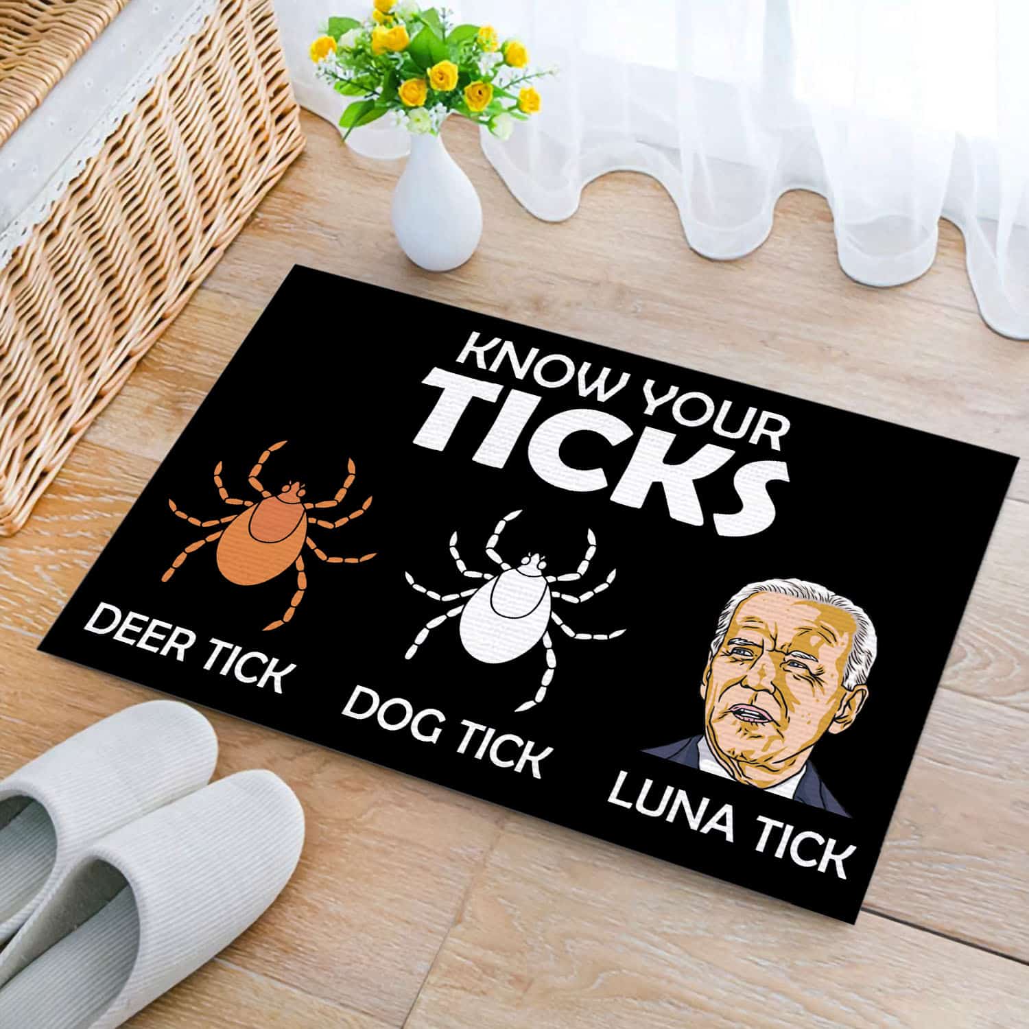 30 HG UU TIEN. Know Your Ticks (3) Doormat mockup 2