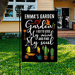 2LV. Into the Garden Flag (Sample Design) Garden Flag Mockup 3