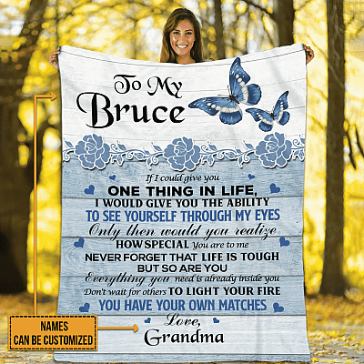Personalized Baby Blankets from Grandparents if I Could Give You One Thing in Life Fleece Blanket - Mink Blanket