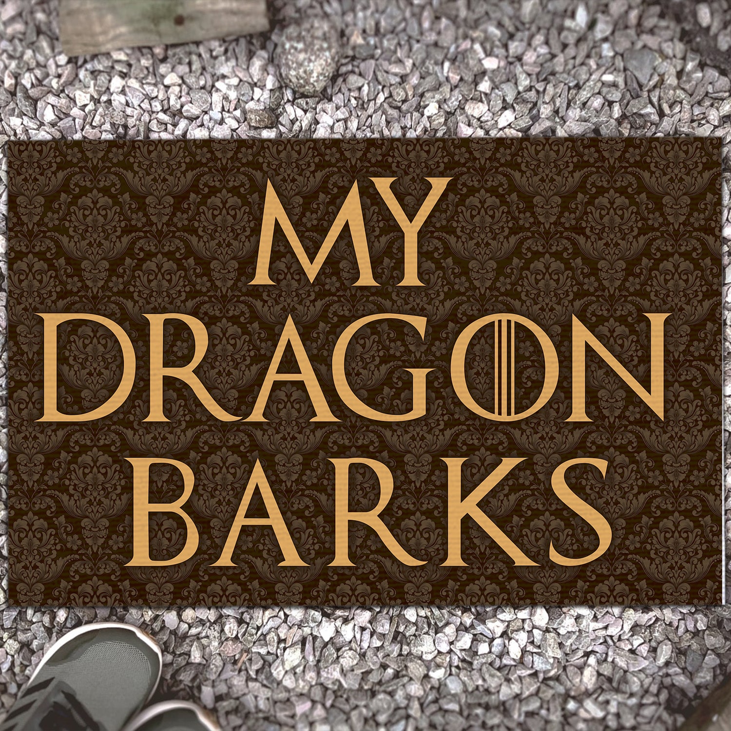 6TM. My Dragon Barks Doormat (4) Doormat mockup 13