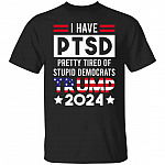 PTSD Trump 2024 t, Black, Unisex T-Shirt