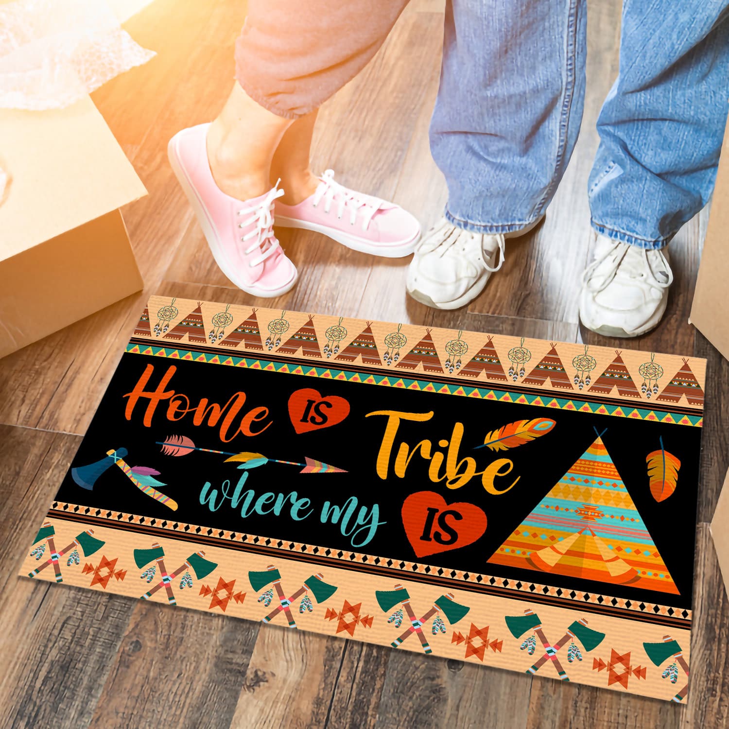 8MH. Home Tribe Doormat Doormat mockup 6