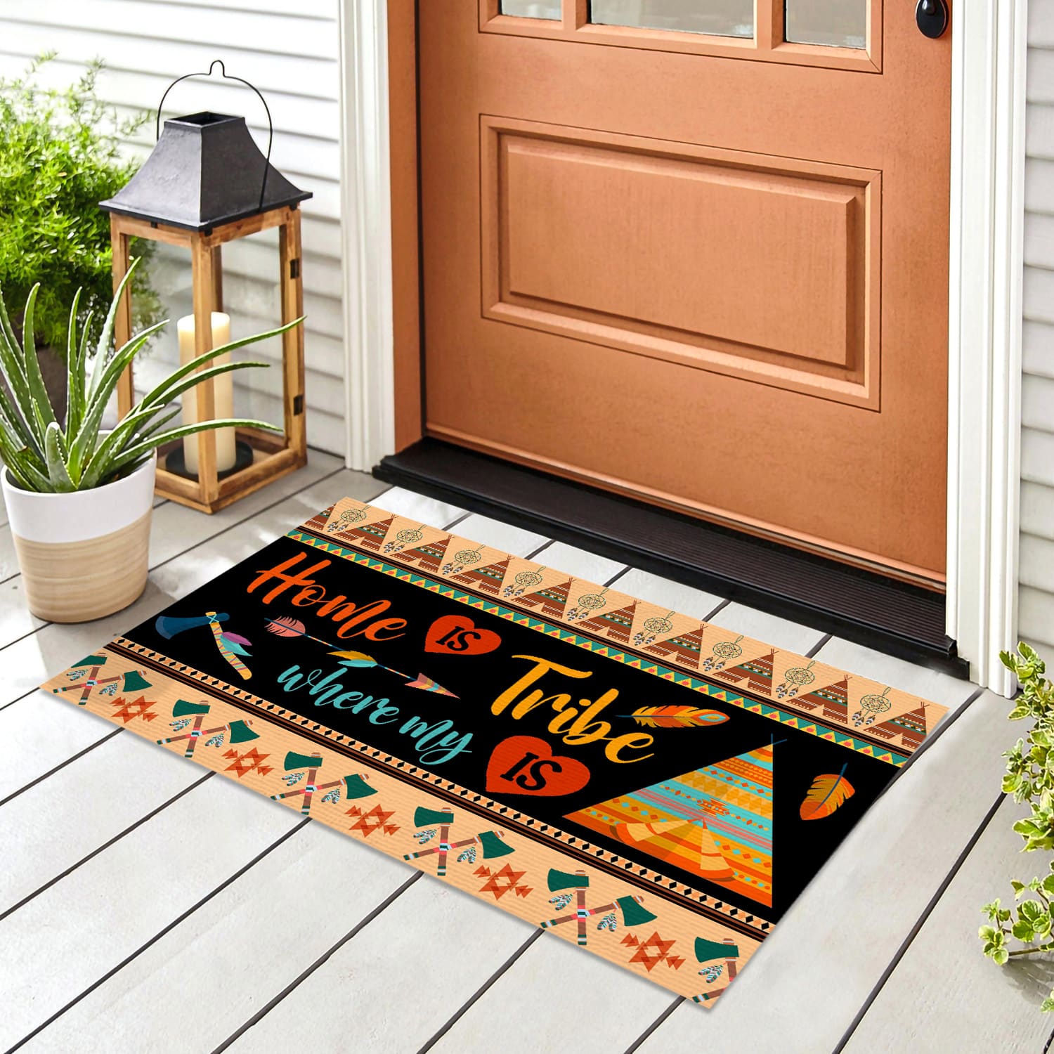 8MH. Home Tribe Doormat Doormat mockup 8