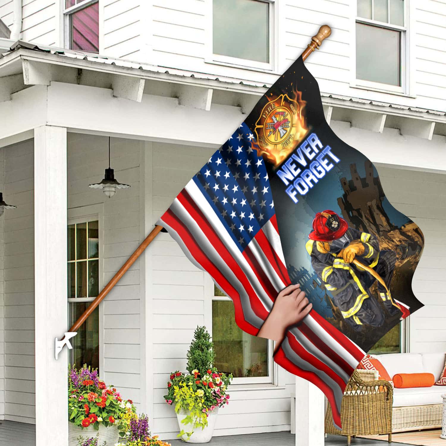 30x40 - s1 House Flag Mockup 7