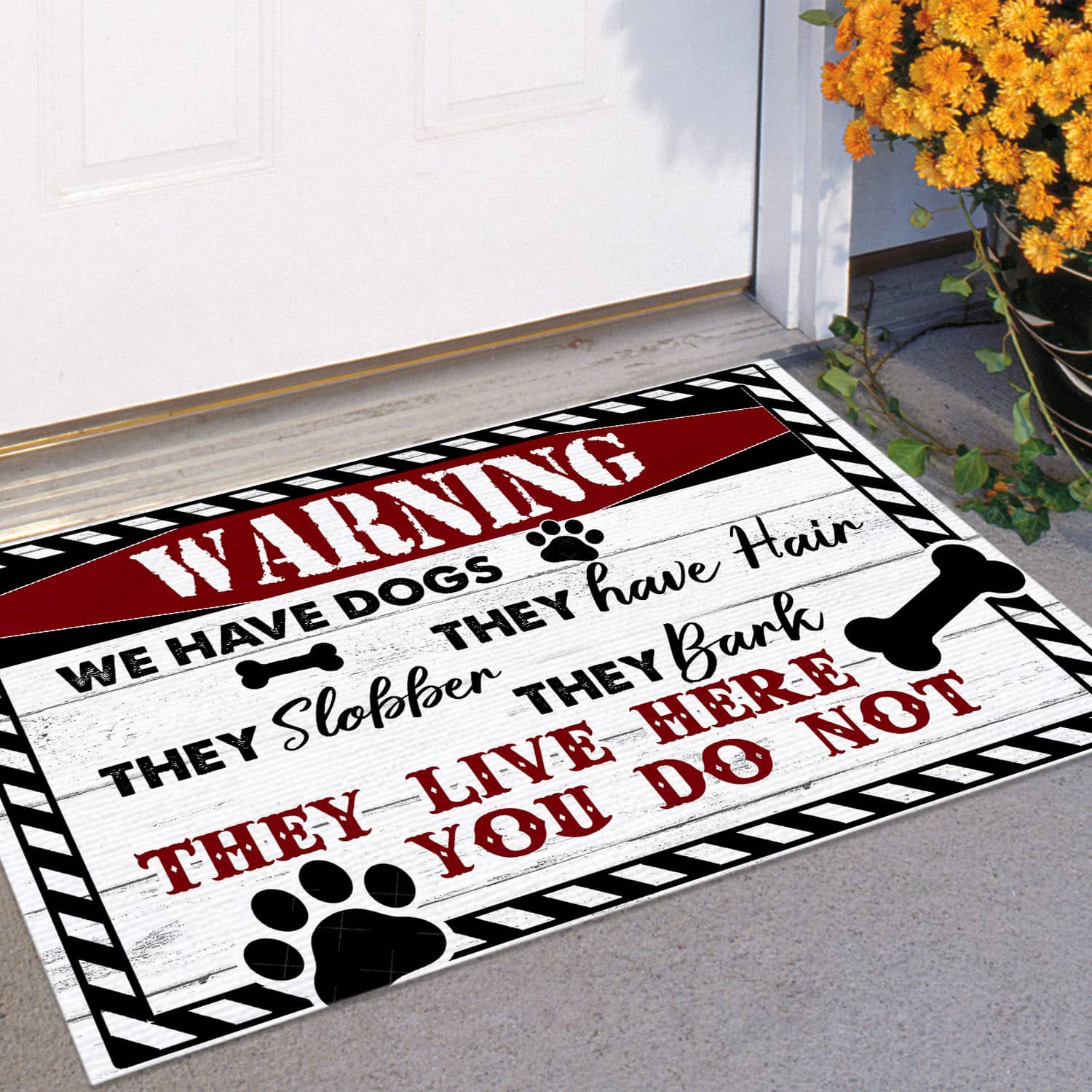 4O. We Have Dogs (5) Doormat Mockup 11