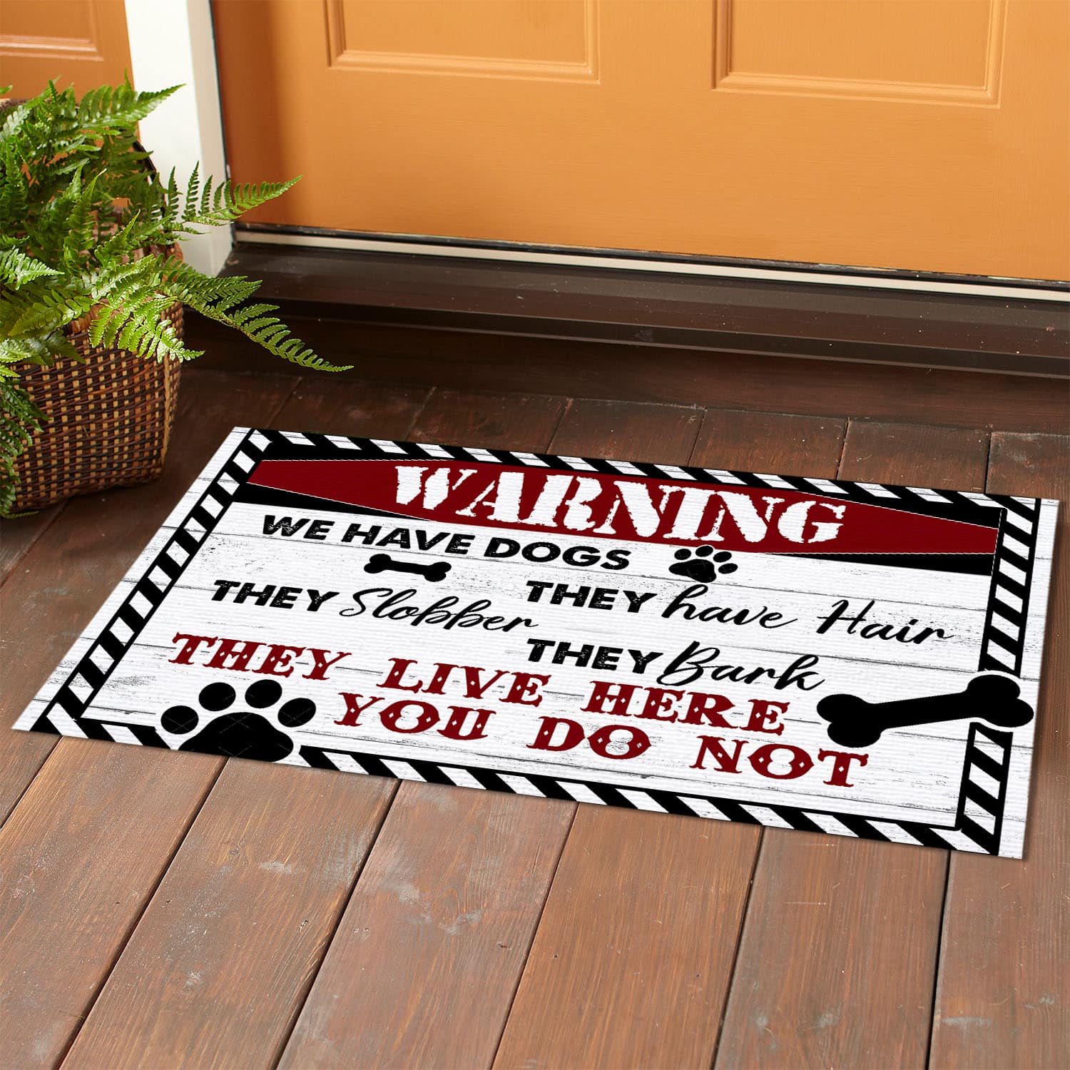 4O. We Have Dogs (5) Doormat mockup 1