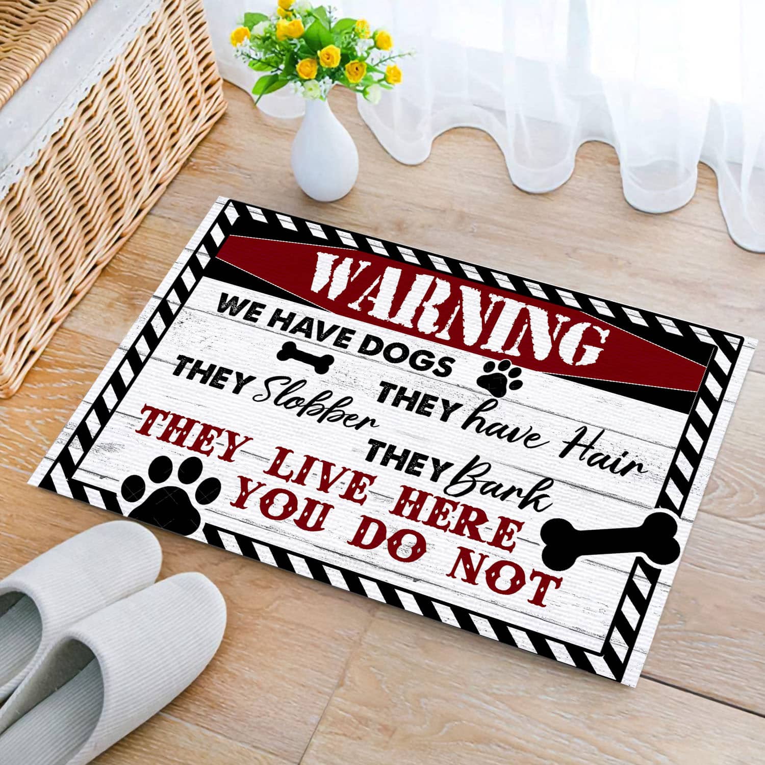 4O. We Have Dogs (5) Doormat mockup 2
