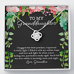 To My Granddaughter I Hugged This Little Pendant I Squeezed It Really Tight Love Knot Pendant Necklace - Love Knot Necklace To My Granddaughter I Hugged This Little Pendant I Squeezed It Really Tight Love Knot Pendant Necklace - Love Knot Necklace