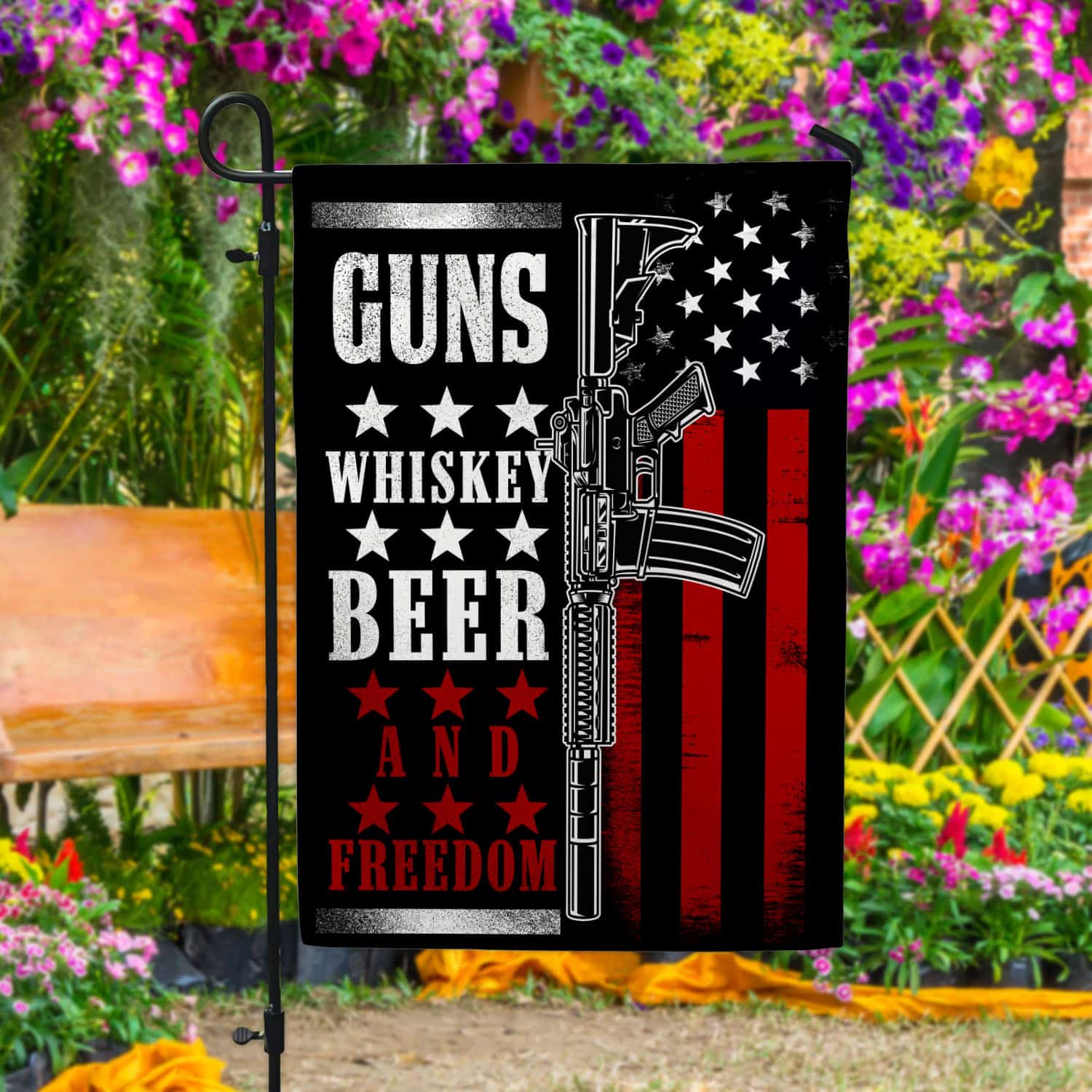 30x40-side1 Garden Flag Mockup 4