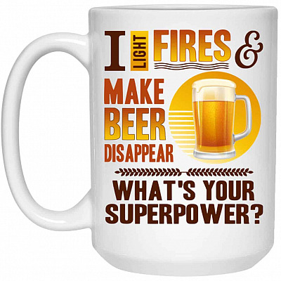 15 oz. White Mug