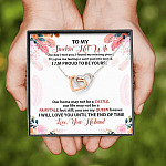 To My Smokin' Hot Wife The Day I Met You I Found My Missing Piece From Husband Interlocking Hearts Pendant Necklace To My Smokin' Hot Wife The Day I Met You I Found My Missing Piece From Husband Interlocking Hearts Pendant Necklace