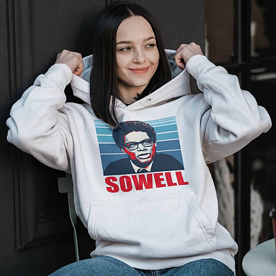 Alternative view of Thomas Sowell Hoodie - Sweatshirt - Long Sleeve