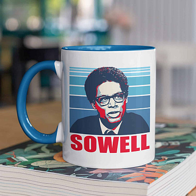 Thomas Sowell Accent Coffee Mug