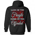 Land Of The Fragile Hoodie, Black, Hoodie