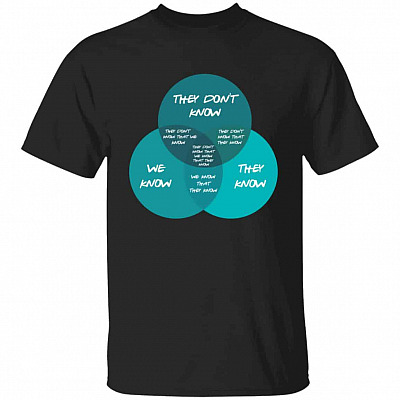 12. They Don’t Know Friends B(5)1, Black, Unisex T-Shirt