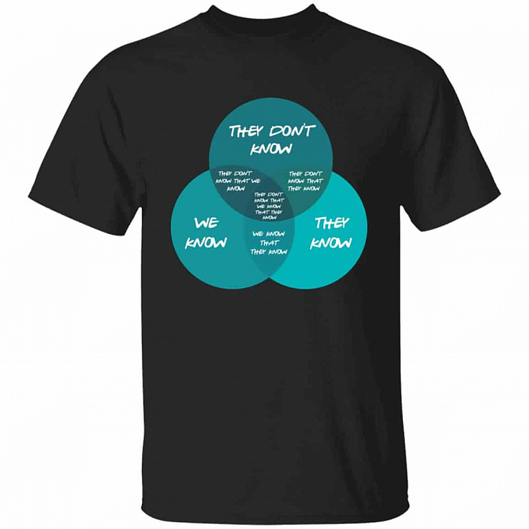 12. They Don’t Know Friends B(5)1, Black, Unisex T-Shirt