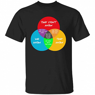 12. They Don’t Know Friends B(5)2, Black, Unisex T-Shirt