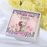A Perfect Sister I Am Not But So Thankful For The One I've Got Love Knot Necklace - Sisters Gifts From Sister