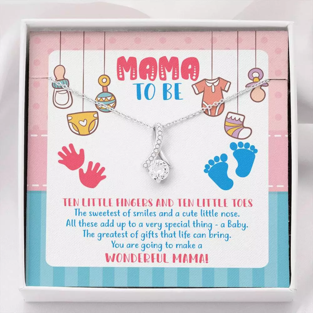 Mama To Be You Are Going To Make A Wonderful Mama Alluring Beauty Necklace - Mother's Day Gift for New Mom - Alluring Beauty Necklace Mama To Be You Are Going To Make A Wonderful Mama Alluring Beauty Necklace - Mother's Day Gift for New Mom - Alluring Beauty Necklace