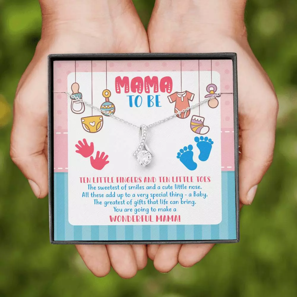 Mama To Be You Are Going To Make A Wonderful Mama Alluring Beauty Necklace - Mother's Day Gift for New Mom Mama To Be You Are Going To Make A Wonderful Mama Alluring Beauty Necklace - Mother's Day Gift for New Mom