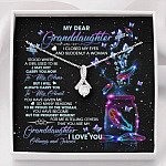 My Dear Granddaughter I Love You Always And Forever Alluring Beauty Necklace - Cute Granddaughter Gifts - Alluring Beauty Necklace