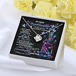 My Dear Granddaughter I Love You Always And Forever Love Knot Necklace - Cute Granddaughter Gifts