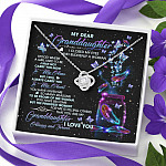 My Dear Granddaughter I Love You Always And Forever Love Knot Necklace - Cute Granddaughter Gifts