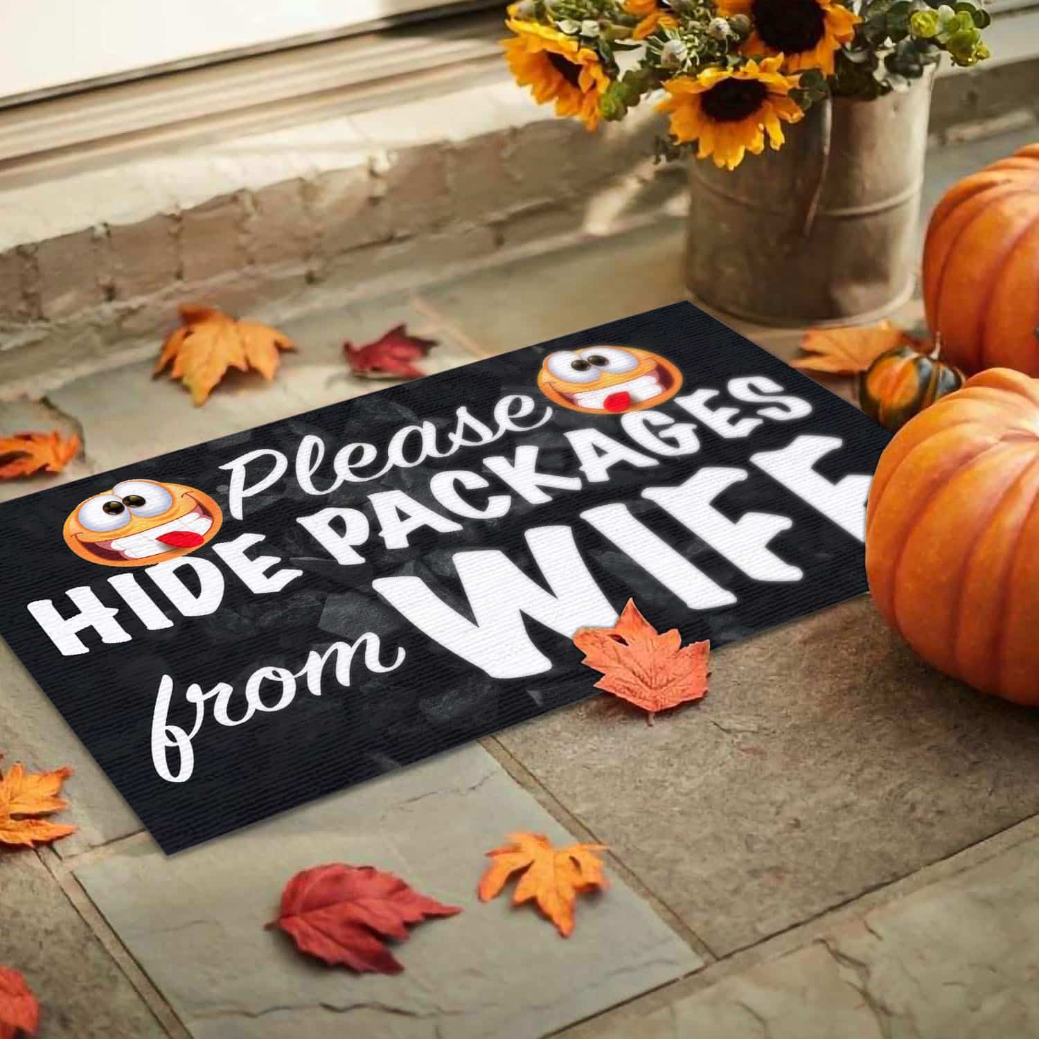 4O. Hide Packages Wife Doormat mockup 9