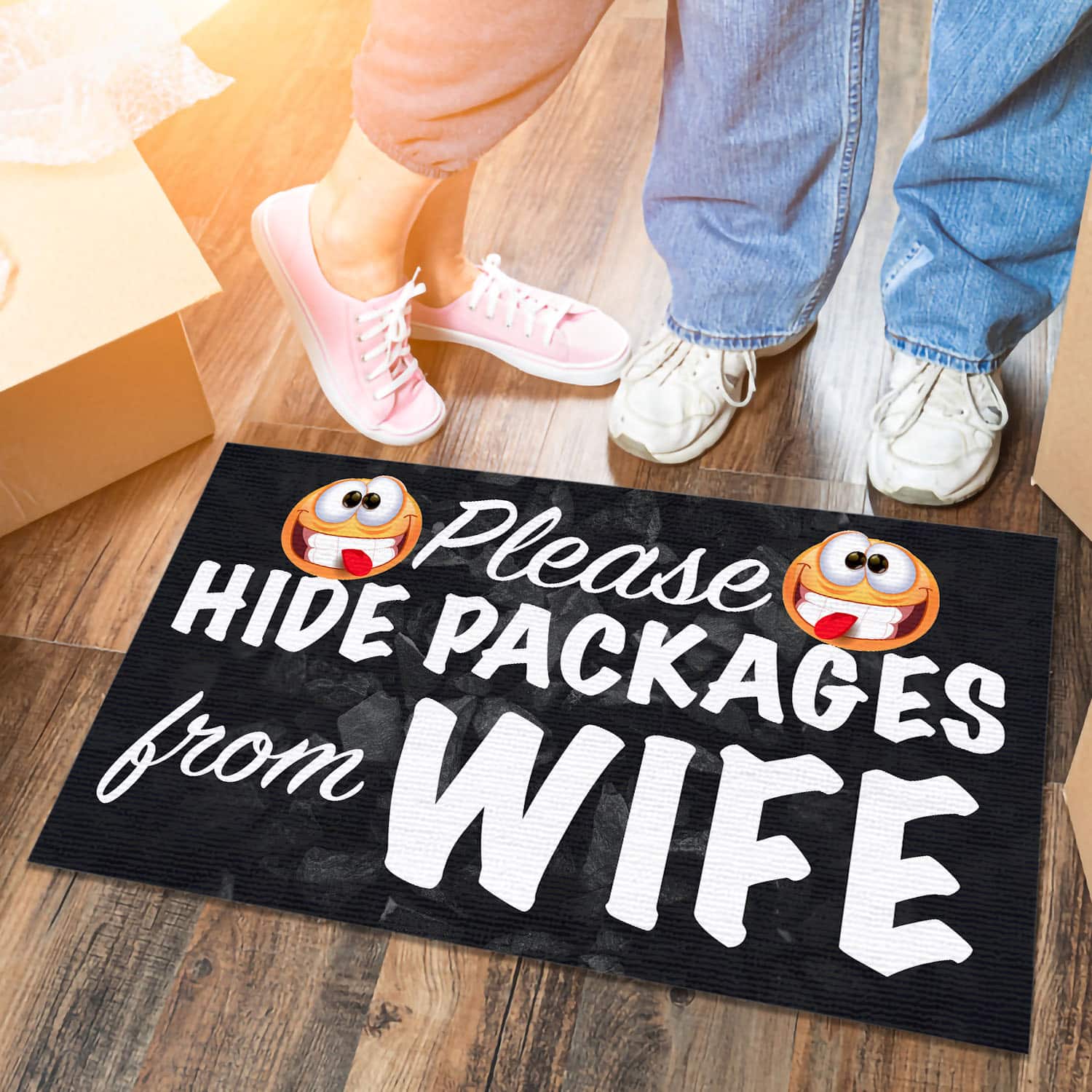 4O. Hide Packages Wife Doormat mockup 6