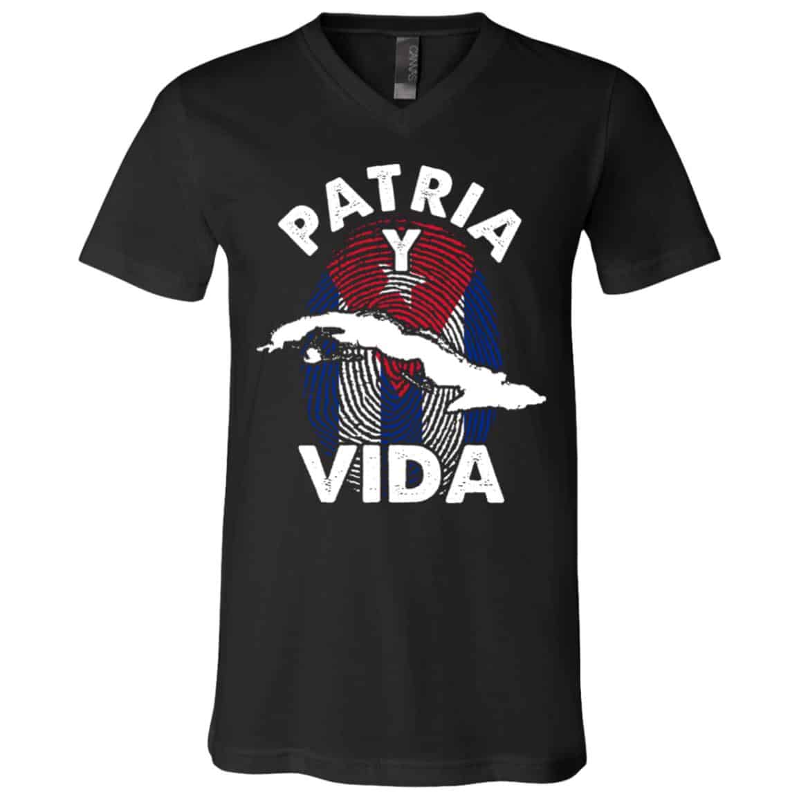 patia t, Black, V-Neck T-Shirt