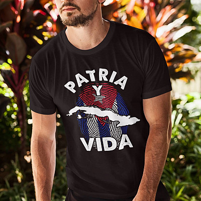 Alternative view of Patria Y Vida Viva Cuba Libre SOSCuba T-shirt - V-Neck Tee