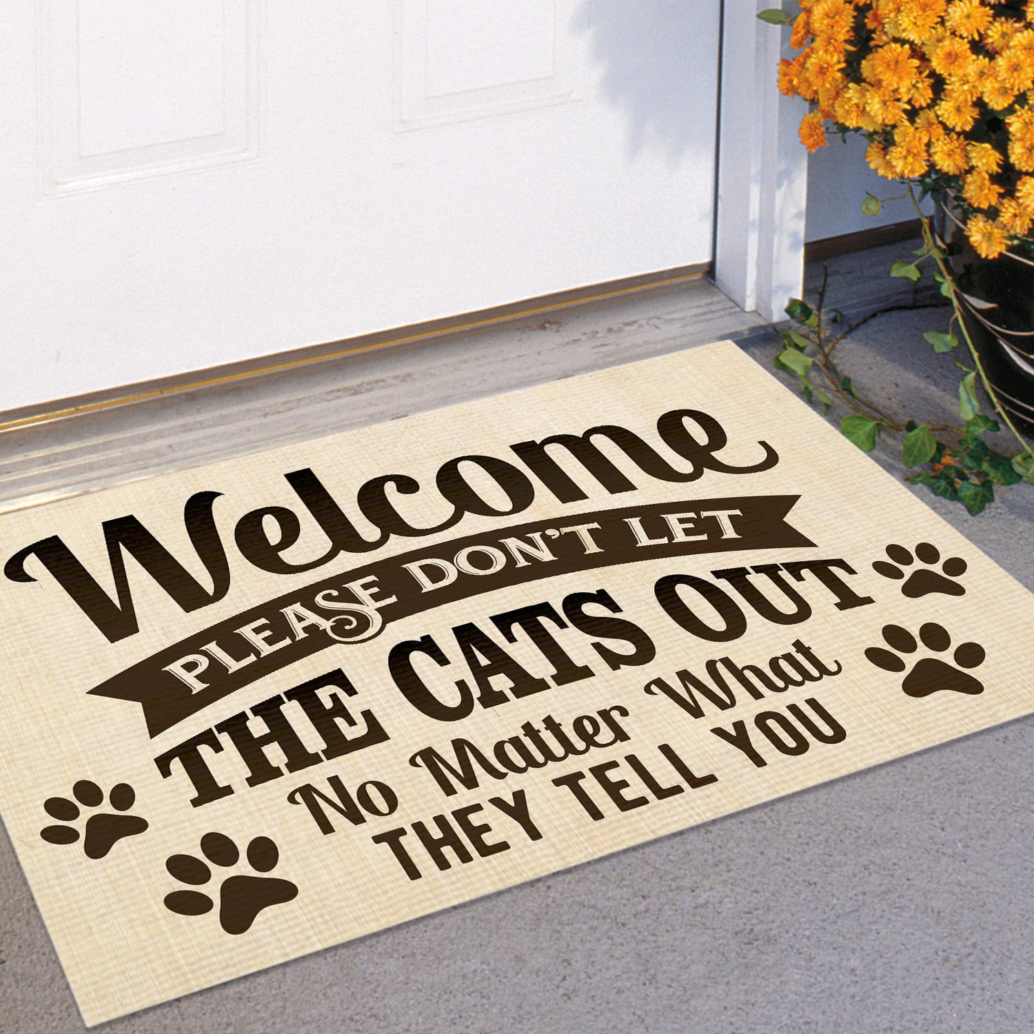 12KNG. Cats out Doormat (5) Doormat mockup 11