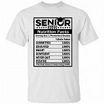 Senior 2022 White Shirt, White, Unisex T-Shirt