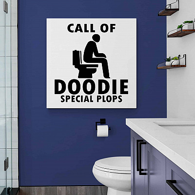 Alternative view of Call Of Doodie Special Plops Framed Canvas Prints - Unframed Poster - Toilet Wall Decor Funny