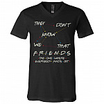 know t, Black, V-Neck T-Shirt