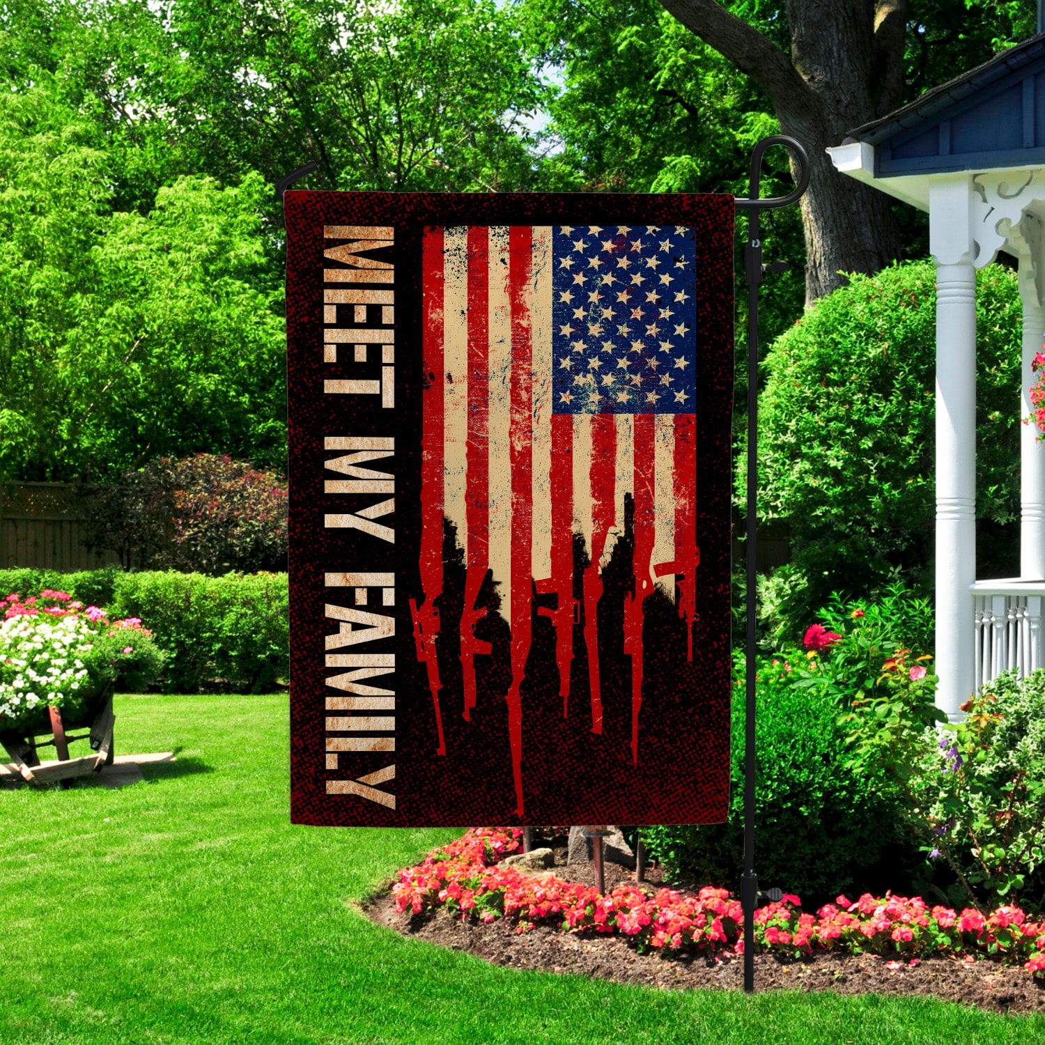 Meet My Family Gun Flag 3