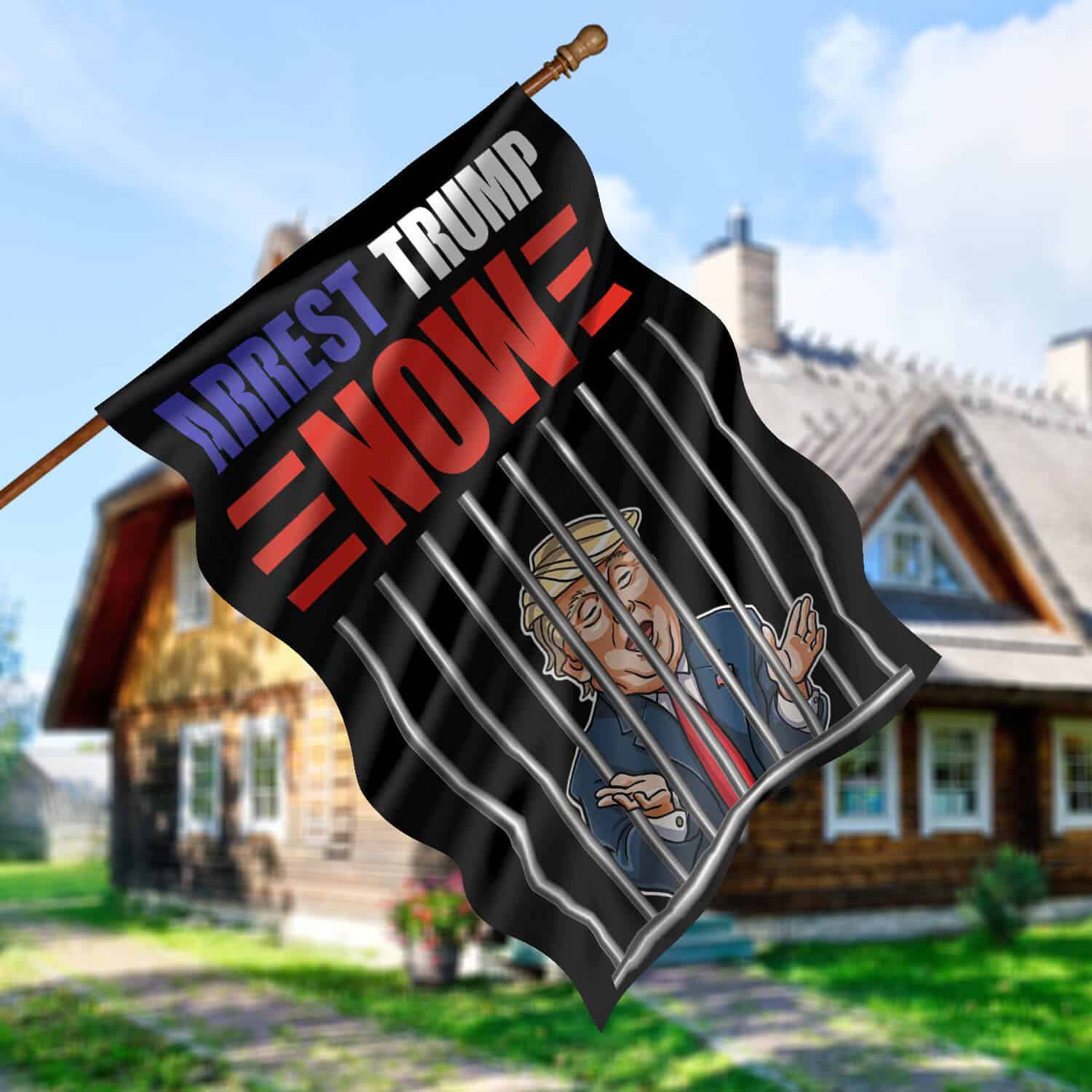 30x40 (2) House Flag Mockup 5