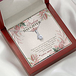 To My Badass Daughter Live Your Dream Alluring Beauty Necklace - Crown Daughter Necklace From Mom