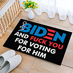 55 HG uu tien. Fuck Biden Doormat Doormat mockup 2