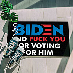 55 HG uu tien. Fuck Biden Doormat Doormat mockup 5