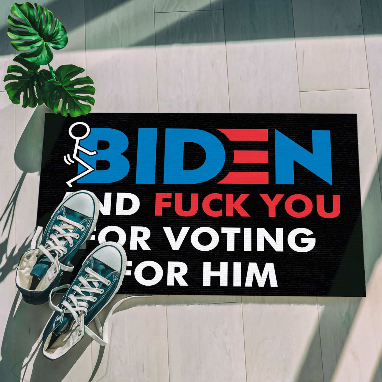 55 HG uu tien. Fuck Biden Doormat Doormat mockup 5