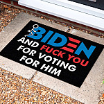 55 HG uu tien. Fuck Biden Doormat Doormat Mockup 10
