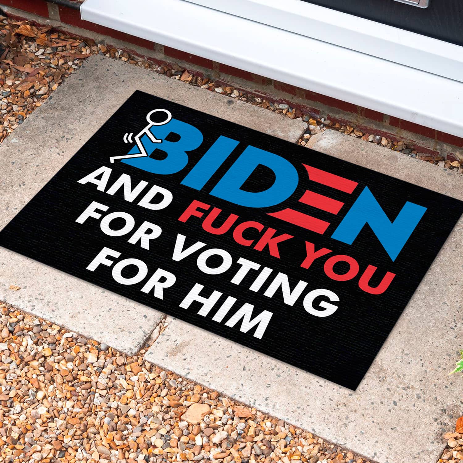 55 HG uu tien. Fuck Biden Doormat Doormat Mockup 10