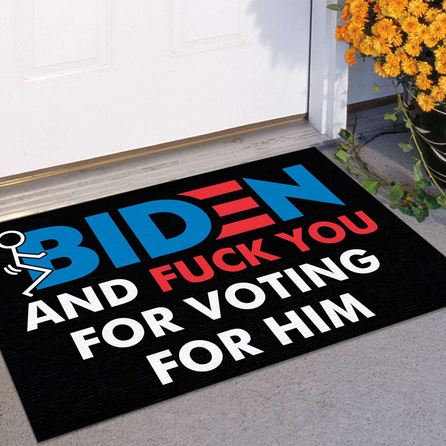 55 HG uu tien. Fuck Biden Doormat Doormat mockup 11