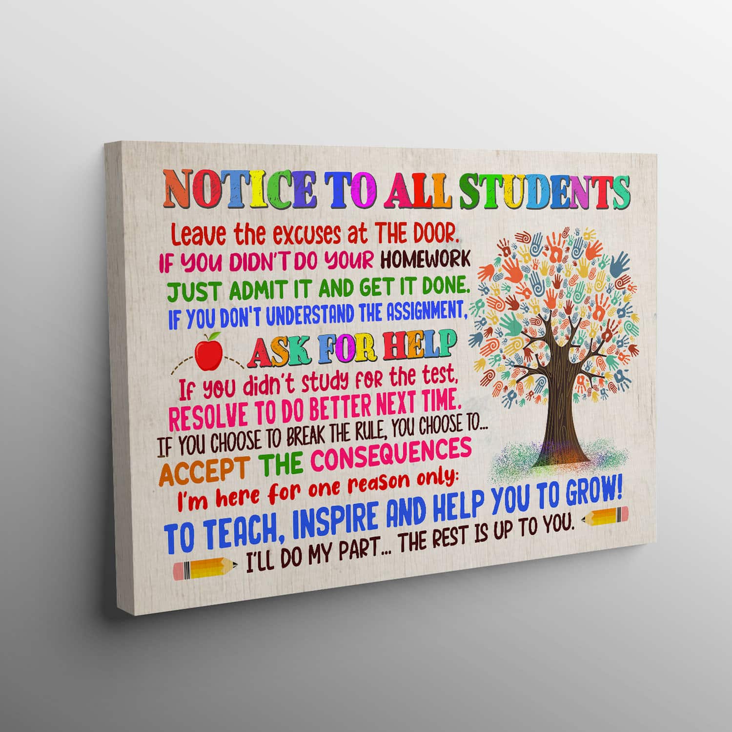3VT. Notice To All Students canvas mk2