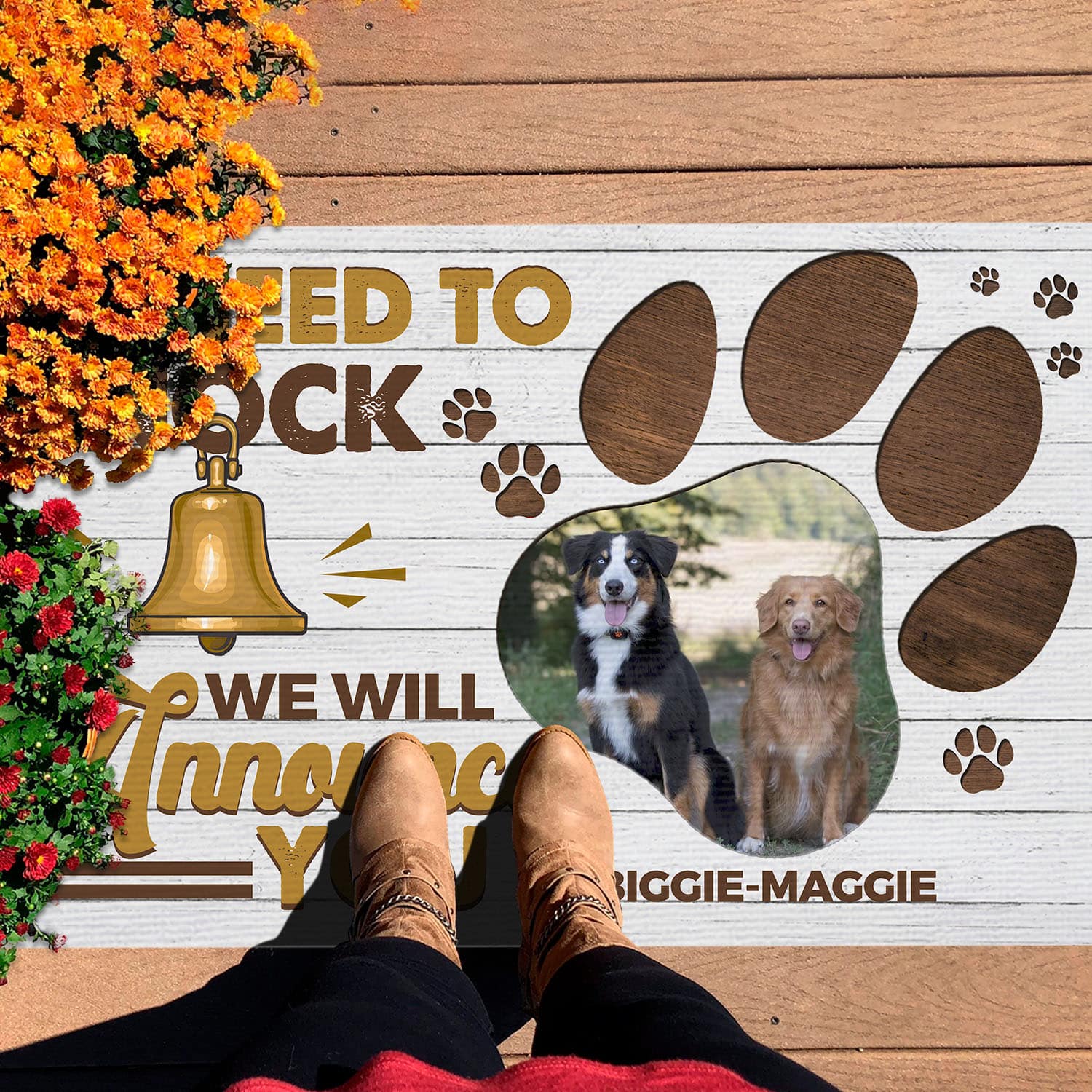 10Th. Will Announce You Doormat mockup 7